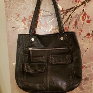 Fossil Leather tote